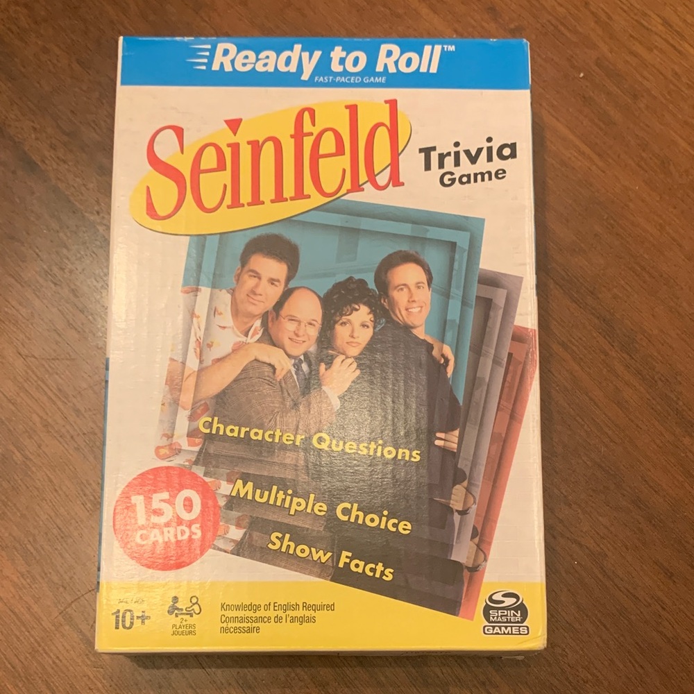 Warner Bros. Seinfeld Trivia Game - Blue, Yellow, Red
